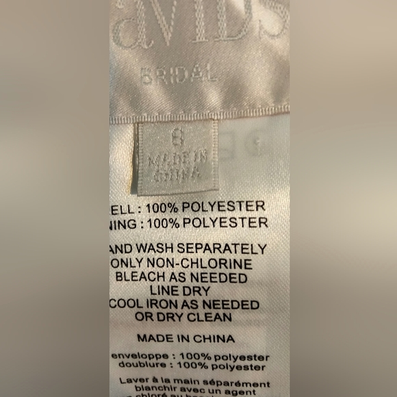 David’s Bridal Long Mesh Dress Cowl Neck Wine Color Bridesmaid SIZE 8 - Picture 5 of 9